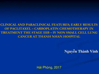 Early Results of Paclitaxel Carboplatin Chemotherapy for NSCLC