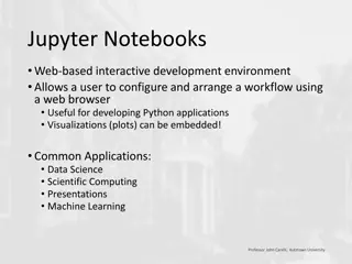 Interactive Development with Jupyter Notebooks