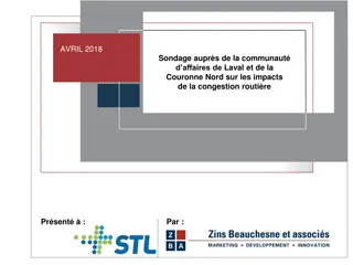 Business Community Survey on Road Congestion Impacts in Laval & North Shore April 2018