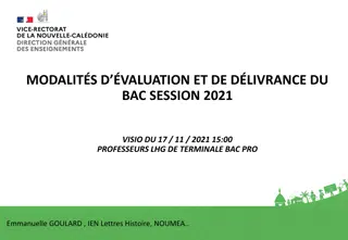 Modalités d'évaluation et de délivrance du Bac session 2021