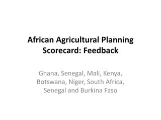 African Agricultural Planning Scorecard Feedback and Analysis