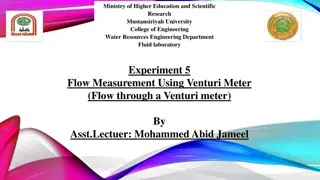 Venturi Meter: Principles and Flow Measurement Experiment