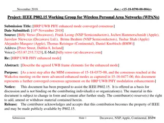 Enhanced Mode Consensus for HRP UWB PHY Modulation Enhancements