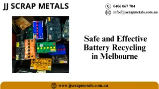 Safe and Edffective Battery Recycling in Melbourne