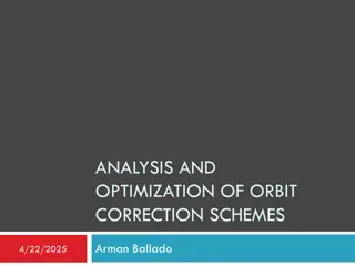 Orbit Correction Analysis and Optimization Schemes by Arman Ballado