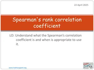 Spearman's Rank Correlation Coefficient in Data Analysis