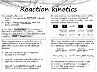 Reaction Kinetics and Rates