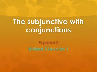Subjunctive with Conjunctions in Spanish