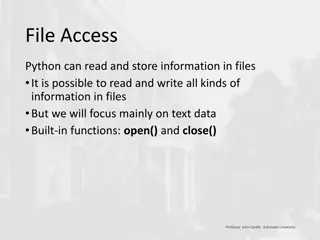 Python File Handling: Reading and Writing Text Data Tutorial