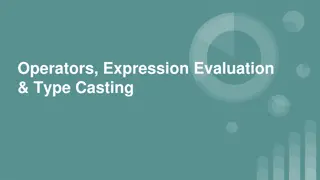 Operators, Expressions, and Type Casting