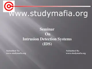 Intrusion Detection Systems (IDS)