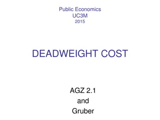Analysis of Deadweight Costs in Public Economics