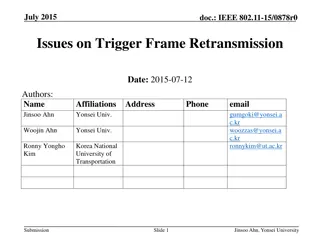 IEEE 802.11-15/0878r0 Trigger Frame Retransmission Issues