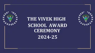 Vivek High School Award Ceremony 2024-25 Scholar Badge Awardees