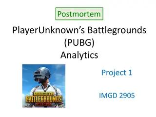 Analyzing PlayerUnknown's Battlegrounds (PUBG) Analytics Project Insights