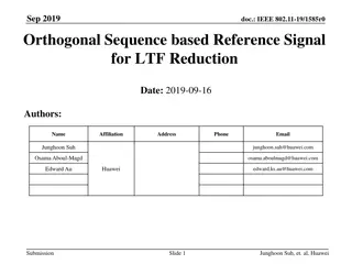 Orthogonal Sequence-based Reference Signal Design for Multi-Stream Channel Estimation