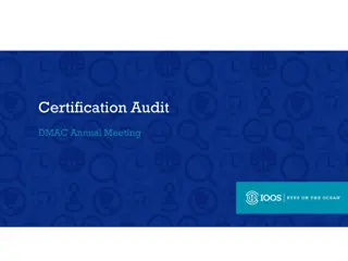 Certification Audit Process for RAs and IOOS Offices