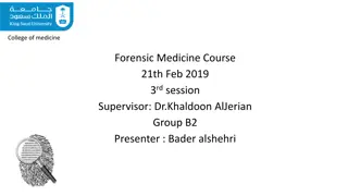 Death and Vegetative State in Forensic Medicine Course Discussion