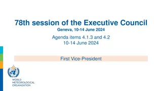 Executive Council Geneva Meeting - June 2024 Agenda Items