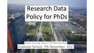 Framework for Research Data Policy in PhD Programs