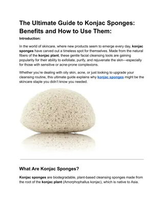 The Ultimate Guide to Konjac Sponges Benefits and How to Use Them
