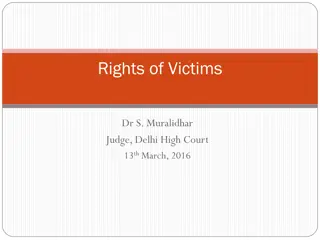 Rights and Definitions of Victims in Indian Jurisprudence
