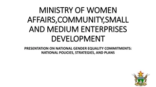 National Gender Equality Commitments: Policies, Strategies, and Plans Presentation