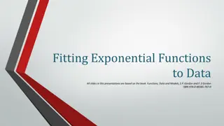 Fitting Exponential Functions to Data for Modeling Relationships