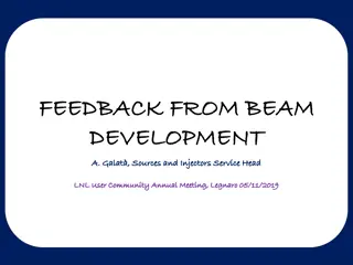 Feedback from Beam Development at LNL User Community Annual Meeting