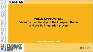 Public Opinion on EU Membership & Integration: June-September 2024