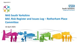 Rotherham Place Committee BAF Risks and Issues Log Summary 2025