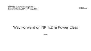 Way Forward on NR TxD & Power Class in 3GPP Meeting