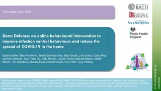 Online Behavioural Intervention for Infection Control: Germ Defence 2021 Study