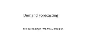 Demand Forecasting Methods and Techniques