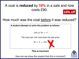 Solving Math Problems with Percentages in Sales