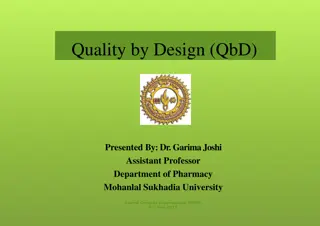 Quality by Design Paradigm in Pharmaceutical Development