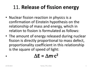 Nuclear Fission Energy and Mass Relationship in Physics