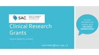Apply for SAC Clinical Research Grants in Speech-Language Pathology and Audiology