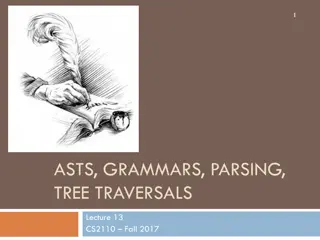 Introduction to Expression Trees and Tree Traversals in CS2110 Fall 2017 Lecture