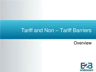 Trade Barriers: Tariff and Non-Tariff Overview