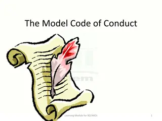 Model Code of Conduct Learning Module for RO/AROs