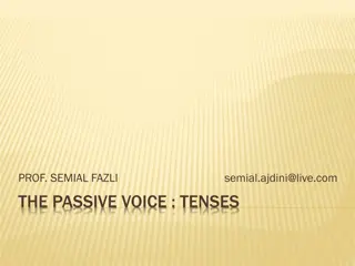 Passive Voice Usage in English