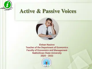 Active and Passive Voices