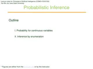 Probabilistic Inference: Continuous Variables and Distributions