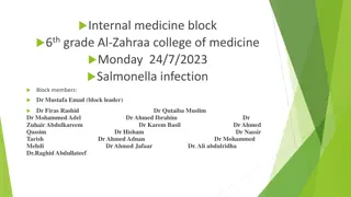 Salmonella Infection Overview at Al-Zahraa College of Medicine