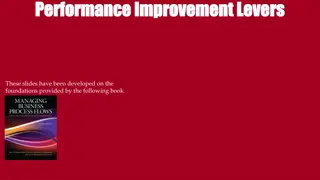 Performance Improvement Levers and Strategies