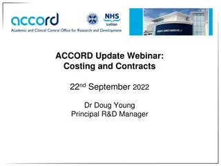 Webinar on Costing and Contracts by Dr. Doug Young