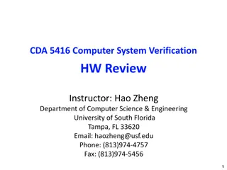 Computer Architecture: A Quantitative Approach HW Review