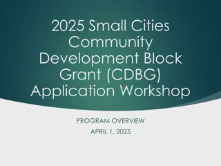2025 CDBG Funding Application Guidelines: Funding, Requirements, and Deadlines