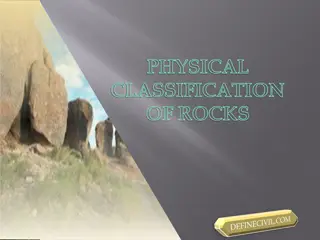Physical Classification of Rocks